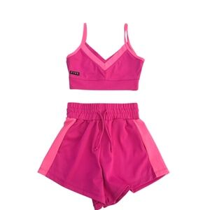 Five Dance Set Shorts & Top YL Pink